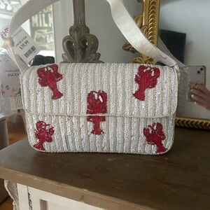 Viral Lobster beaded/ sequin bag